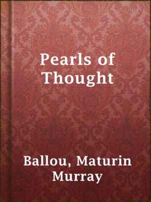 cover image of Pearls of Thought